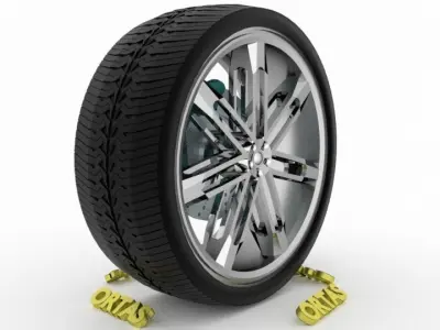 ORTAS CAR WHEEL RIM 139-140 GAME READY WHEEL 3D Model Pack