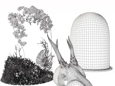 Skull in Flask 3D model