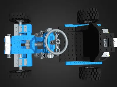 Toy car 3D model 9
