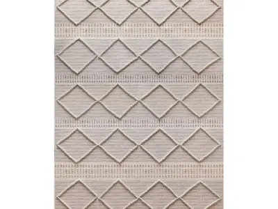 Home Republic Hendrix Natural And Sky Rug 3D model