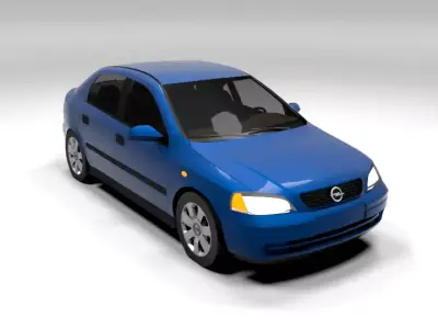 OPEL ASTRA G 5 DOOR LOWPOLY Low-poly 3D model