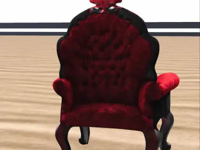 Luxury Red Black Hero  3D model