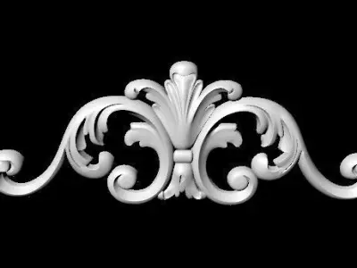 Central decor ornament for furniture 3D model 773