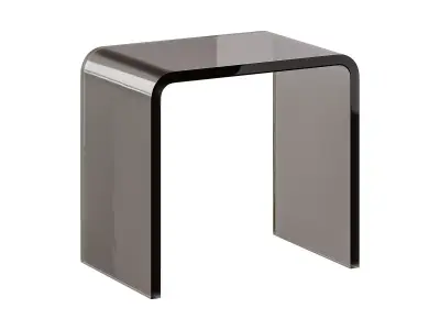 Minimalist Acrylic Side Table - Ottoman 3D model