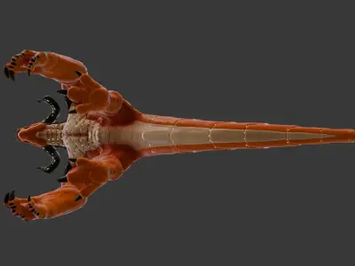 Desert Baronto Low-poly 3D model