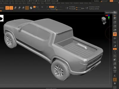 Rivian R1T STL 3D print Model 3D print model purchase