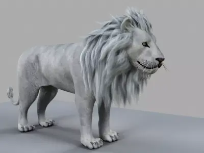 White Lion 3D model