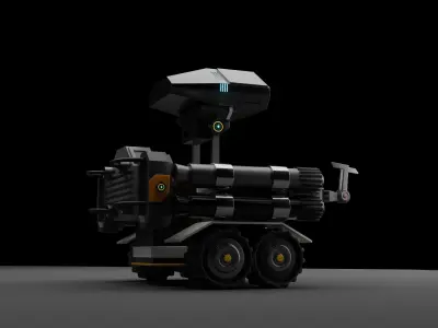 scifi robot 3D model