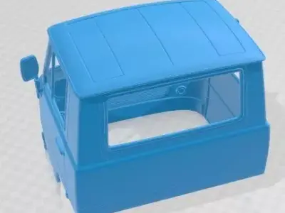 Fiat 625 N 1971 Printable Body Cabin Truck 3D print model