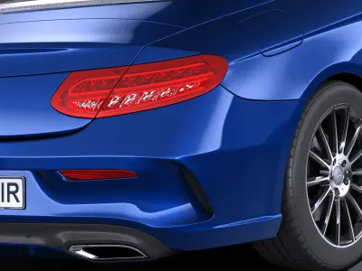 Mercedes C-Class Cabrio 2017 3D model