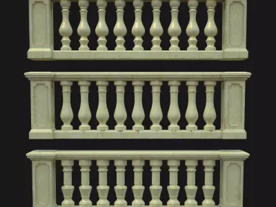 Classic Balustrade 3D model