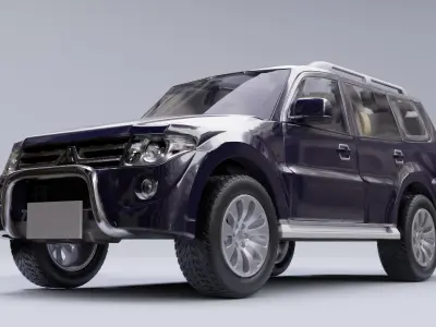 Mitsubishi Pajero model in Blender 3D 3D model