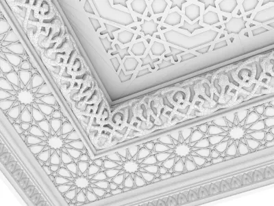 Arabic Oriental Classic Ceiling Set  3D model