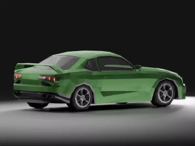 Sports Car LowPoly Low-poly 3D model