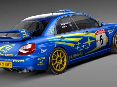 Subaru Impreza STi WRC 2001 3D model