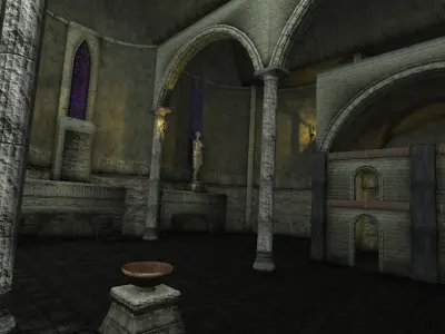 Ancient Temple Low-poly 3D model