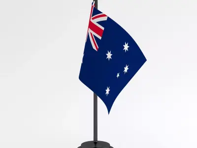 Table Flag Australia 3D model