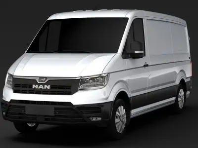MAN TGE Van L2H1 2018 3D model