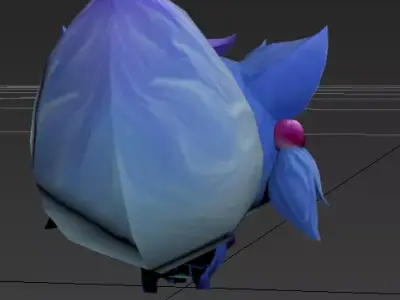 Arctic fox Low-poly 3D model purchase