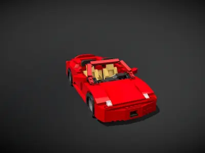 Lego Ferrari F430 Spider 3D model