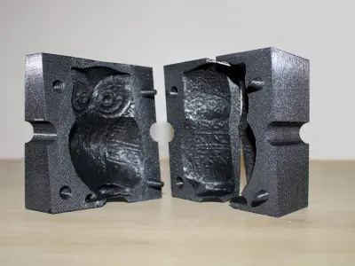 OWL CANDLE MOLD 3D print model