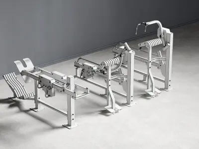 Outdoor exercise equipment 03 3D model