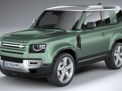 Land Rover Defender 90 2020 3D model