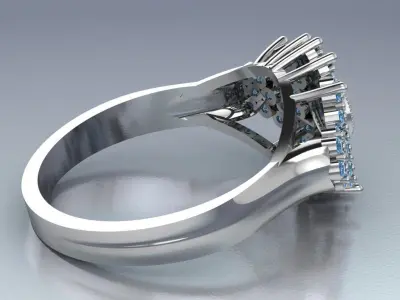 wedding ring 3D print model
