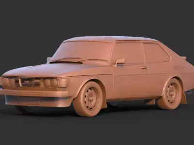 Saab 99 Turbo 3D print model