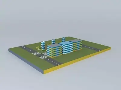 Skech-town-physics 12  Free 3D model