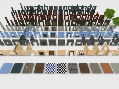 Easily Interiors Full Packs Low-poly 3D model