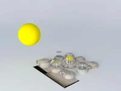 Voynich manuscript rosettes Free 3D model