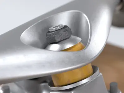 Skateboard on wheels 3D model