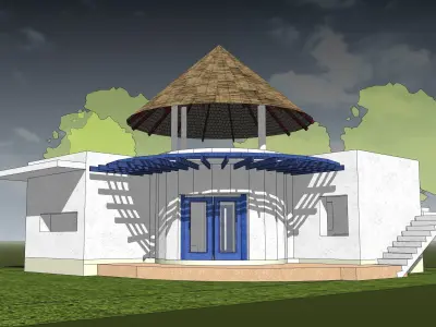 Resort house -02 3D model