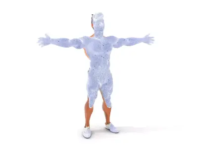 Dynamic Athletic Male Character Model Pack Low-poly 3D model