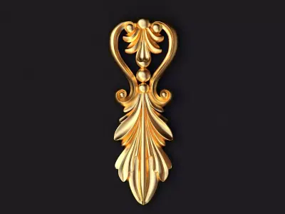 dekor gold ornament 3D model