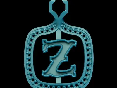 Z Letter Pendant 3D print model