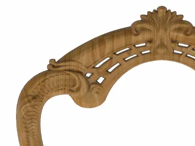 Carved picture frame STL 3D model 116