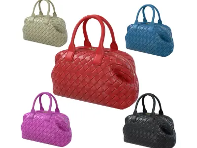 Bottega Veneta Bauletto Intrecciato Bag Low-poly 3D model