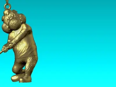 MLB - Necklaces TAMPA BAY RAYS - Hanging Figurine  3D print model