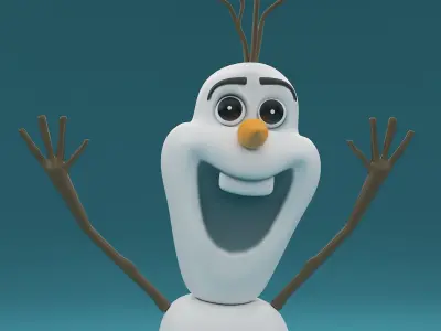 snowman olaf 3D model