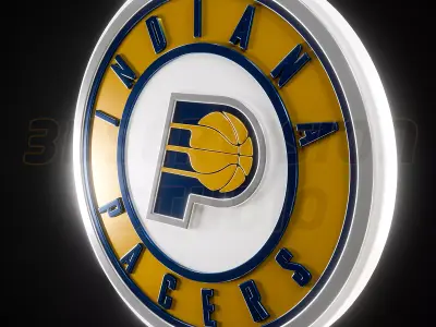 Indiana Pacers logo - Cinematic - 3D print 3D model