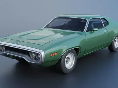 Plymouth Satellite 1971 3D print model