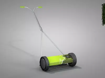 Garden Manual Lawn Mower 3D model