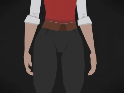 Colorly - School Guy - Game Ready - Rigged - Customizable Low-poly 3D model