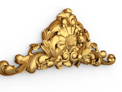 carved classic decorative ornament cnc 3d printing stl 09 3D model