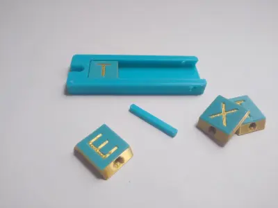 Customizable Tag - Dovetail Tile System Free 3D print model