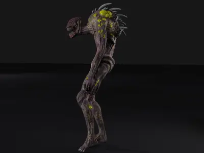 Mutant  monster Low-poly 3D model