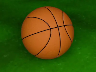 Basketball 3D model Low-poly 3D model