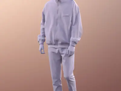 Bobby 11091 - Sport Boy fitness exercise soccer standing  3D model